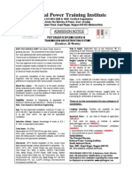 Admission Notice on 26 Weeks PGDC in Transmission & Distribution Systems_2