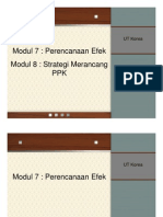 UT #7 Perencanaan Efek & Strategi Merancang Perencanaan Program Komunikasi (Modul 7&8) PDF