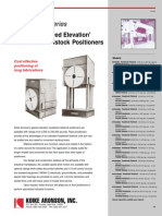 Series: Patented 'Geared Elevation' Headstock-Tailstock Positioners