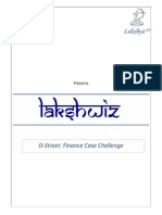 Lakshya: D-Street: Finance Case Challenge