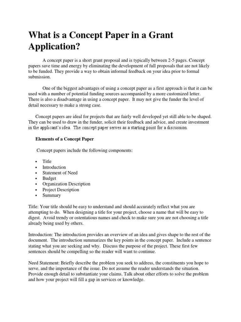 Concept Paper for Grant Proposals | PDF | Rain | Drought