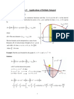 Chapter 5 Applications of Definite Integral: 5-1 Area Between Curves