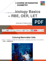 Radiobiology Basics - Rbe, Oer, Let: Training Course On Radiation Dosimetry