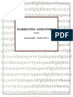Marketing Assignment: Sharad Kulloli - 1421526, SEC N
