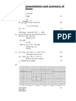 Chapter 3 - Representing and Summary of Data Test Solutions