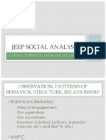 Jeep Social Analysis: Cuevas, Fornoles, Tagalog, Villarama