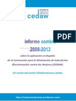 Informe Sombra CEDAW España : la igualdad desmantelada