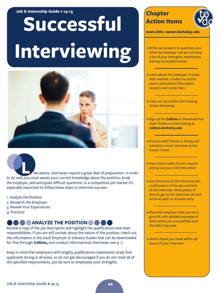 Effective Interview Preparation Guide | PDF | Interview | Question