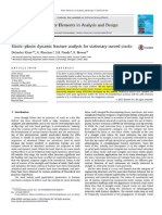 Fracture Analysis for Stationary Curved Cracks