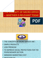 The Concept of Micro Office - Whether Is Relevant Today