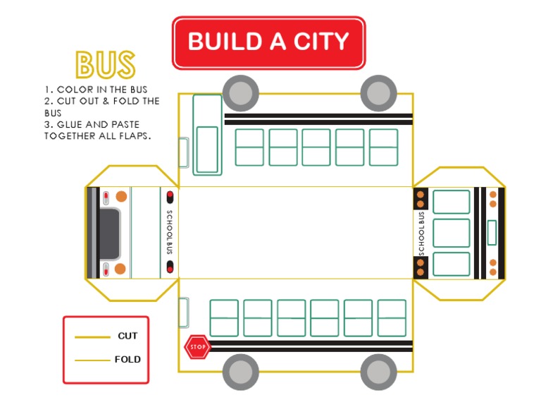 DIY School Bus Paper Model | PDF