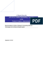 A Report From The ADS-B in Aviation Rulemaking Committee To The Federal Aviation Administration