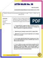 MODIFICACIÓN DESCRIPCIÓN MATERIALES OTAN