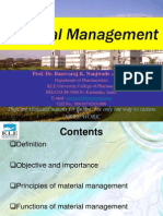 Material Management: There Are Thousand Reasons For Failure, But Only One Way To Success, Hard Work'
