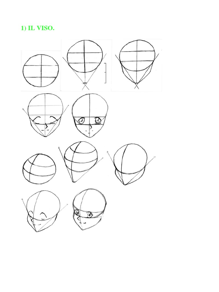 Ebook Ita Piccola Guida Su Come Disegnare Manga Viso
