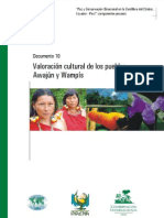Valoración cultural de los pueblos Awajún y Wampís (INRENA)