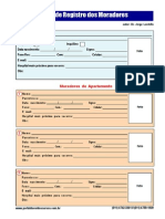 Livro de Registro Dos Moradores PDF