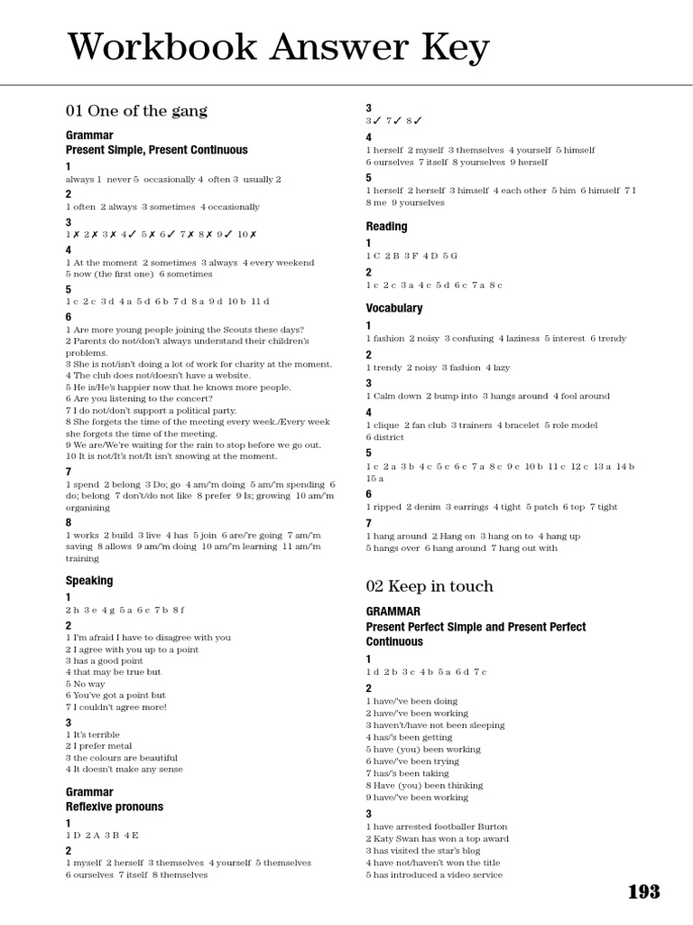 first answer key english grade success answer matura intermediate workbook new key.pdf