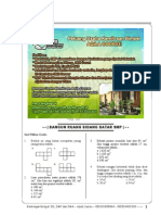 Soal Matematika SMP Bangun Ruang Bidang Datar PDF