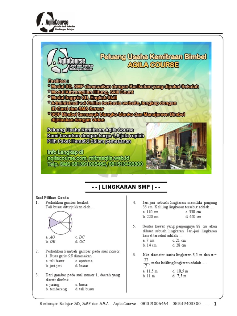 Soal Matematika SMP Lingkaran.pdf