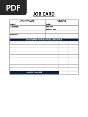JOB CARD