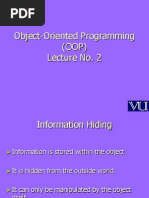 Object Oriented Programming (OOP) - CS304 Power Point Slides Lecture 02