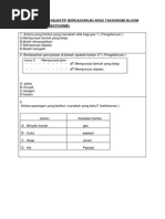 Soalan Matematik Mengikut Aras Taksonomi Bloom