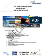 Summer Junior Residential Programme 2014 PDF