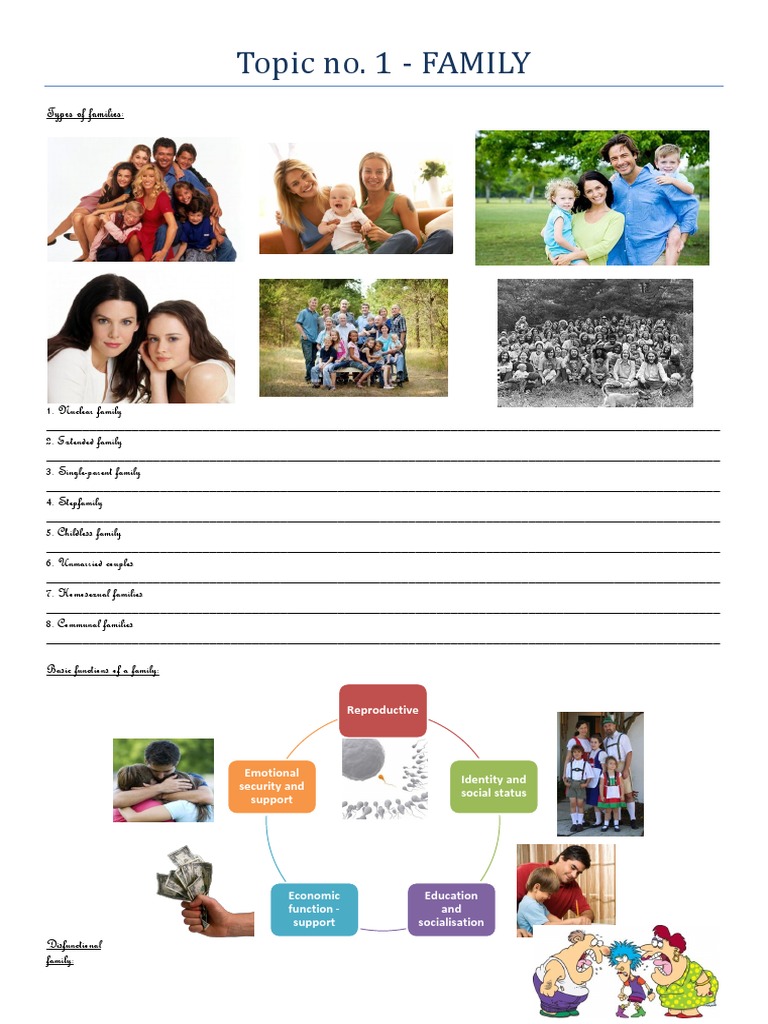 Family For Social Studies (Worksheet) | PDF | Family | Wife, image size:768x1024