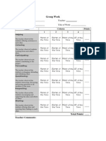 Group Work Rubric