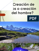 Creación de Dios o Creación Del Hombre