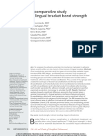 A Comparative Study of Lingual Bracket Bond Strength PDF
