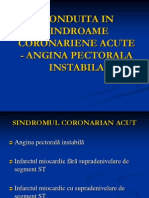 CONDUITA IN SINDROAME CORONARIENE ACUTE - Angina Instabila