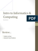 H101: Intro To Informatics & Computing: Nina Onesti