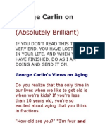 George Carlin on Age