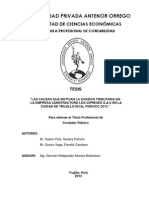 Las Causas Que Motivan La Evasión Tributaria en Las Empresas Constructoras de Trujillo..1