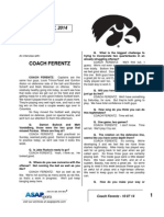 Coach Ferentz - 10 07 14