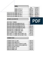 Calculo de Costos Aumento