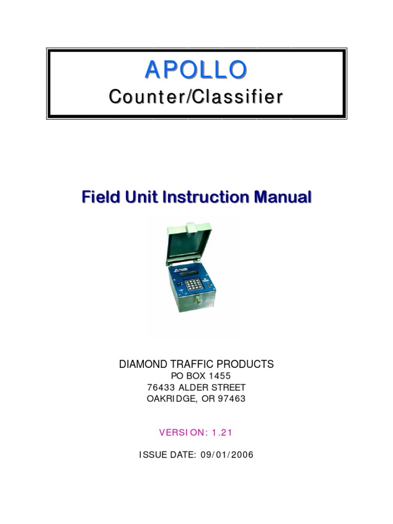 Apollo User Manual PDF | PDF | Traffic | Electromagnetic Interference