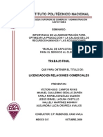 Manual de Capacitacion para El Servicio Al Cliente PDF