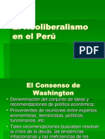 El Neoliberalismo en El Perú