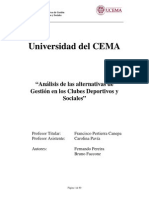 Ucema - Analisis Gestion de Clubes Deportivos y Sociales PDF