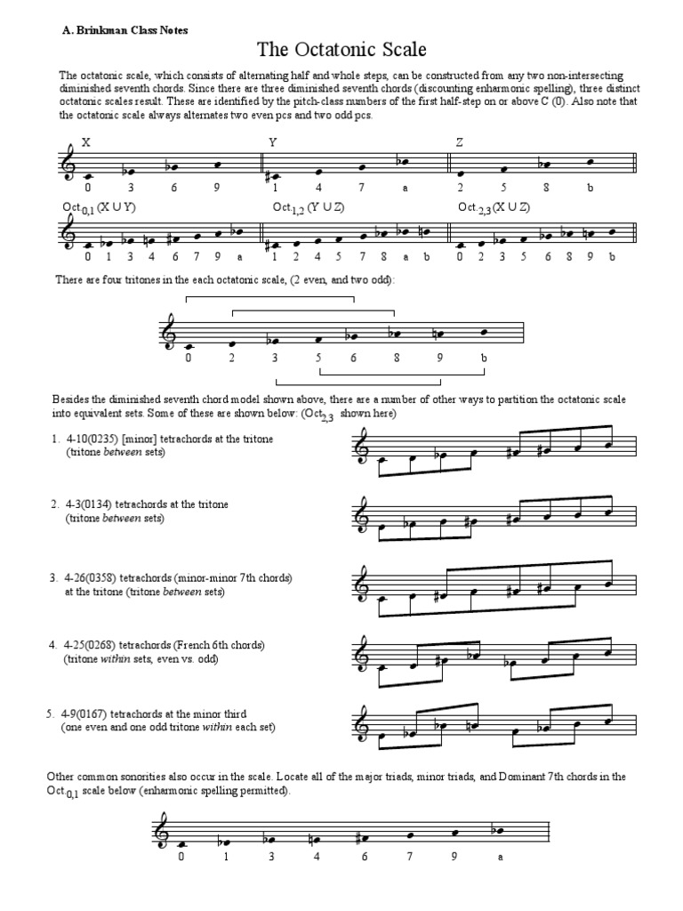 Understanding the Octatonic Scale | PDF | Chord (Music) | Melody