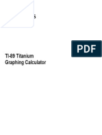 TI-89 Titanium Guide