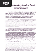 Problemele Globale a Lumii Contemporane