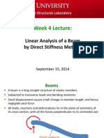 Week 4 Lecture - Beam Deflection & Analysis (Sept 15, 2014)