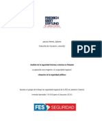 Análisis de La Seguridad Interna y Externa en Panamá Su Posición Con Respecto A La Seguridad Regional - Situación de La Seguridad Pública PDF