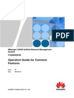IManager U2000 Operation Guide for Common Features(V100R009)