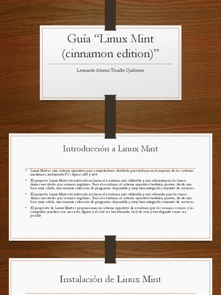 Guía Linux Mint (Cinnamon Edition) | PDF | Sistema operativo ...