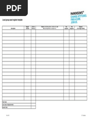 Asset Register
